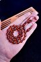 8X12 mm Tea Color Fatih Erbabacan Master Working Dice Amber Prayer Beads