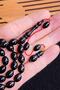 8X12 mm Black Fatih Erbabacan Expertly Crafted Dice Amber Prayer Beads - 2