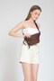 West Solid Color Waterproof Waist Bag Daily Travel Use Casual with Shoulder Strap