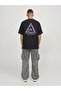 Men's T-Shirt - Jcotrıangle Tee, Ss Crew Neck, Sn, 12253435   Black - 4