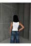Harajuku Y2k White Racing Snap-Fastened Bodysuit Bodysuit - 3