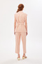 Elastic Waist Striped Trousers Powder - 3