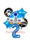Spaceship Rocket Balloon 2nd Birthday Set Space Theme Balloon Number Balloon Set