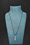Crystal Quartz Natural Stone Pendant Gemstone Pendant Nails Cut Necklace - 3
