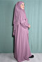 Medina Silk Hira Dress Shawl Set Powder - 3
