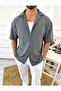 Oversize Anti-Sweat Fabric Italian Collar Loose Cut Loose Shirt - 2