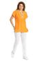 Short Sleeve Şile Cloth Naz Summer Blouse Orange Trnc - 6