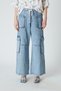 Mavi denim kargo pantolon - 3
