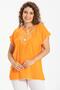 Short Sleeve Şile Cloth Naz Summer Blouse Orange Trnc - 4