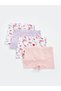 LCW baby Elastic Waist Printed Baby Girl Boxer Pack of 4 - 2