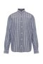 Navy Blue Slim Fit Button-Down Collar Striped Shirt Tmnss22Go0028 - 7