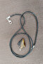 Sword Tiger Eye Natural Stone Necklace Original Gemstone Necklace Stud Cut Original Natural Stone Necklace - 2