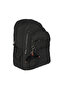Relaxion Black Waterproof Crinkle Fabric Large Interior Volume Daily & School & Baby Care Backpack - 2