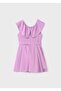 Girl's fluid crepe fabric Dress lilac - 2