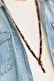 Tiger Eye-Jasper-Lava Stone 70-80 cm Long Unisex Necklace - 2