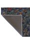 Closed Blue Floral Knitted Patterned Decorative Carpet Miravip921 - 5