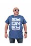Men's Large Size Crew Neck T-Shirt Sydney 24139 INDIGO