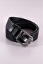 Italian Genuine Leather Black 120 Cm Men's Belt - 2