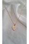 White Heart Necklace with "Thank You" - 2