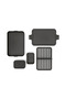 004-01-makE - PLain FaBric Dark Gray Large size Food Carrying ConTainer 2L - 2