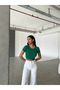 Women's Crew Neck Corded Crop - 4