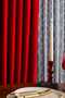READY TO USE RED CHARMY PLEATED 1X3 FON CURTAIN SINGLE WING 12477 - 2