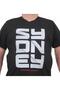 Men's Large Size Crew Neck T-Shirt Sydney 24139 BLACK - 2