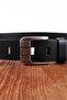 Italian Genuine Leather Black 120 Cm Men's Belt - 3