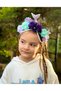 Luxury Design Mermaid Shell Tail Pendant Pearl Star Flower Birthday Party Crown Lilac Purple - 2
