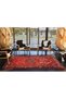 Red Themed Traditional Motif Ethnic Patterned Vintage Decorative Carpet 4770 - 4