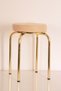 4 Piece Colorful Thai-3 Feather Gold Octopus Stool Kitchen Stool Iron Stool - 2