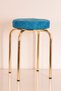 4 Colorful Erasable Fabric-2 Gold Octopus Stool Kitchen Stool Iron Stool - 3