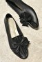 Women's Black Leather Ballerinas, Size 35-41 - 4