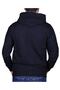 5000 Men's 2 Thread Hooded Collar Sweat Cardigan Black - 4