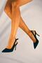 Limar Black Suede Stiletto Pointed Toe Women's Heeled Shoes - 2