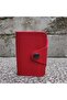 10 Compartment Women's Red Credit Card Holder - 3