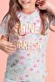Girl's Gray Pajama Set - 2