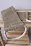 Linen Jute Mix Back Fiber Pouch