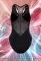 Black Deep V Neck Mesh Detailed Brazillian Swimsuit Tbess24Ma00166 - 9