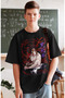 Oversize Demon Slayer Kokushibo Character T-Shirt, Unisex Anime Printed T-shirt - 2