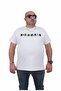 Men's Large Size T-Shirt - Crew Neck, Dream 24140 WHITE