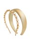 Crystal embellished satin padded crown set - 2