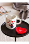 Valentine's Day Ceramic Mug with Heart Figure Gift Mug 400 ml - 3