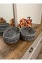 Natural, Jute, Patterned, Basket, Cabinet Interior, Children's Room, Organizer, Storage Basket, Bread Basket, - 2
