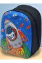 Girls And Boys Kindergarten 5d Embossed Rocket Galaxy Printed 3-6 Years Old School Backpack - 6