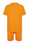 Orange Regular Fit Koala Printed Knitted Shorts Pajamas Set THMSS21PT1239 - 11