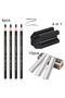 10Pcs Microblading Eyebrow Pencil Set Waterproof Tattoo Tint Enhancers with Sharpener