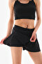 Black Double Layer Leggings Sports Shorts