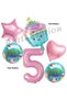 Bakery Candy Cupcake Concept 5th Birthday Balloon Set Ice Cream Theme Birthday Balloons