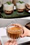 كوب بوروسيليكات مقاوم للحرارة ملتوي بجدار مزدوج| Pinterest تقديم القهوة كوب المشروبات الغازية - 7